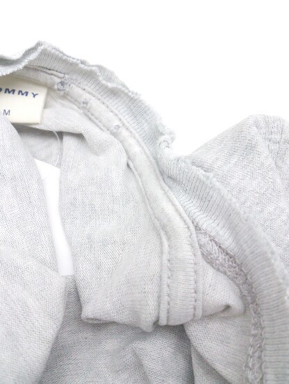 ◇ TOMMY プリント 半袖 Tシャツ カットソー M グレー メンズ_画像5