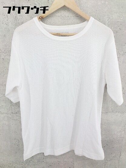 ◇ BEAMS ビームス クルーネック 半袖 Tシャツ カットソー サイズM ホワイト メンズ_画像2