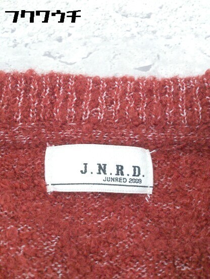 ◇ JUNRed ジュンレッド 長袖 ニット セーター サイズ2 レッド ホワイト メンズ_画像4