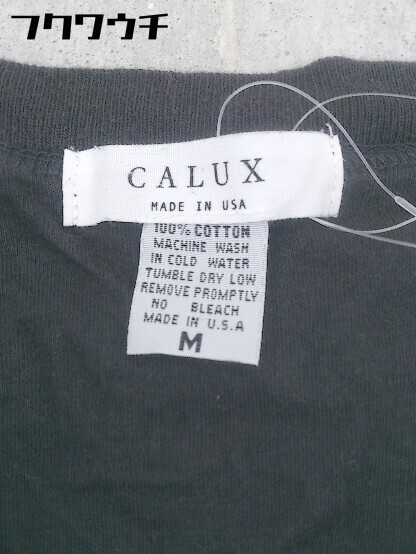 ◇ CALUX キャラクス USA製 半袖 Tシャツ カットソー サイズM グレー系 メンズ_画像4