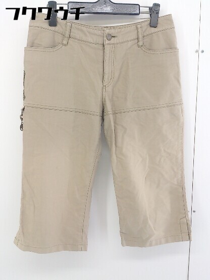 ◇ Castelbajac Castelba Jack 7 -я длина укороченные брюки размер 11 бежевых мужчин