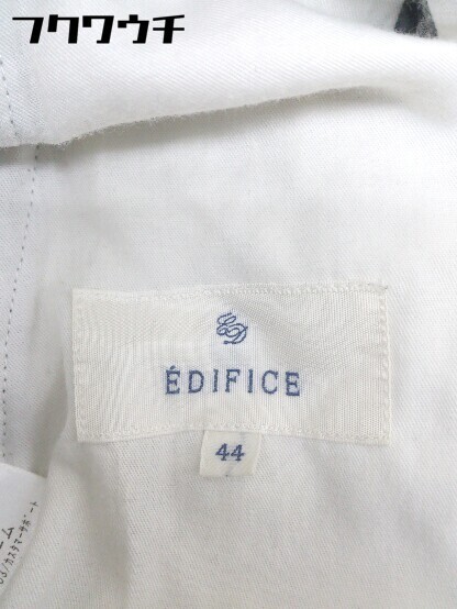 ◇ EDIFICE エディフィス ウール スラックス パンツ サイズ44 グレー メンズ_画像4