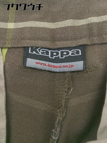 ◇ KAPPA カッパ チェック ストレッチ パンツ サイズ79 ベージュ イエロー メンズ_画像4