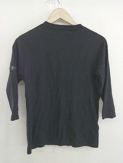 ◇ CRIMIE クライミー ワンポイント 七分袖 Tシャツ カットソー サイズS ブラック ホワイト メンズ_画像3