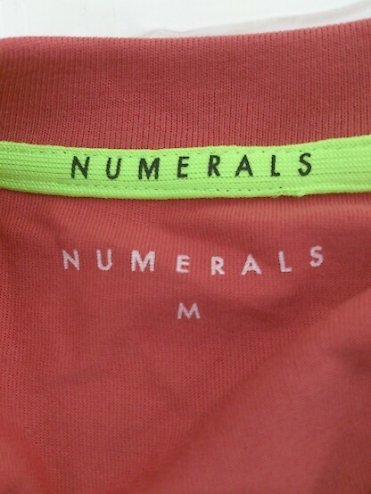 ◇ NUMERALS ヌメラルズ 五分袖 Tシャツ カットソー サイズM レッド系 メンズ P_画像4