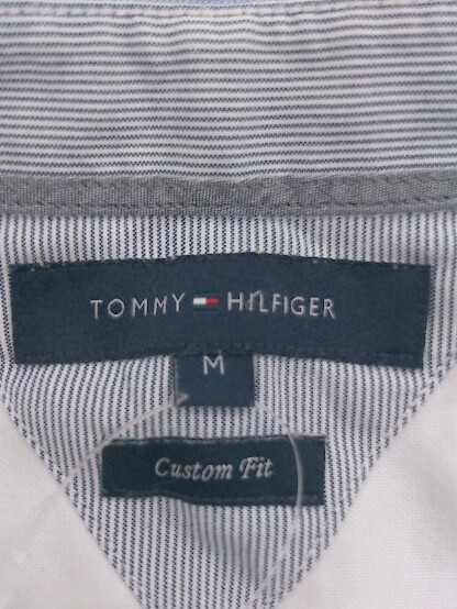 ◇ ◎ TOMMY HILFIGER トミーヒルフィガー ボタンダウン BD 長袖 シャツ サイズ M ブルー メンズ Pの画像4