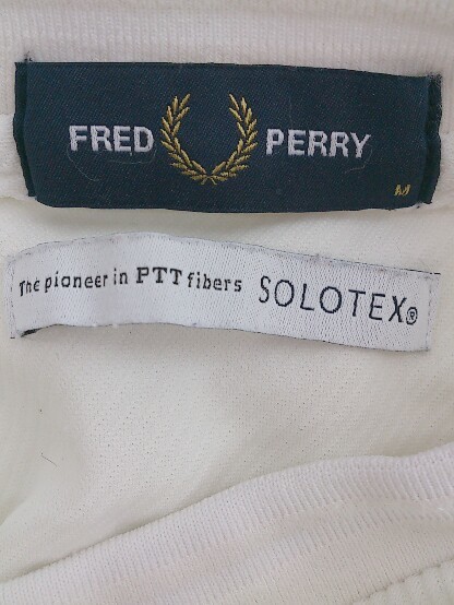 ◇ FRED PERRY フレッドペリー SOLOTEX 半袖 Tシャツ カットソー サイズM オフホワイト系 メンズ P_画像4
