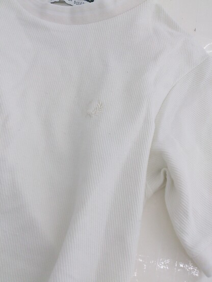 ◇ FRED PERRY フレッドペリー SOLOTEX 半袖 Tシャツ カットソー サイズM オフホワイト系 メンズ P_画像7