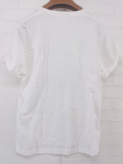 ◇ GYMPHLEX ジムフレックス ロゴ 半袖 Tシャツ カットソー サイズ12 ホワイト ブラック メンズ P_画像3