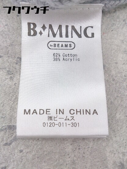 ◇ B:MING LIFE STORE by BEAMS ビーミングライフストアバイビームス コットン ニット 長袖 セーター グレー * 1002799139144_画像6