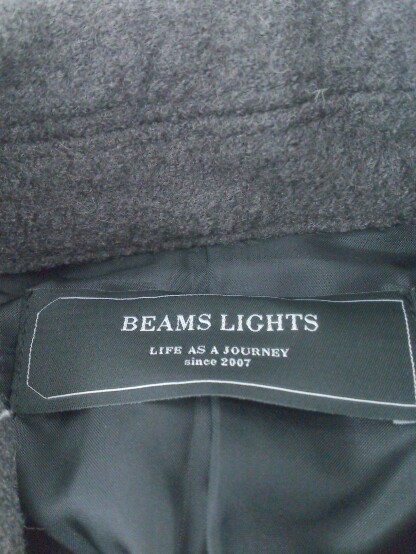 ◇ BEAMS LIGHTS ビームス ライツ 長袖 Pコート 38 グレー レディース_画像4