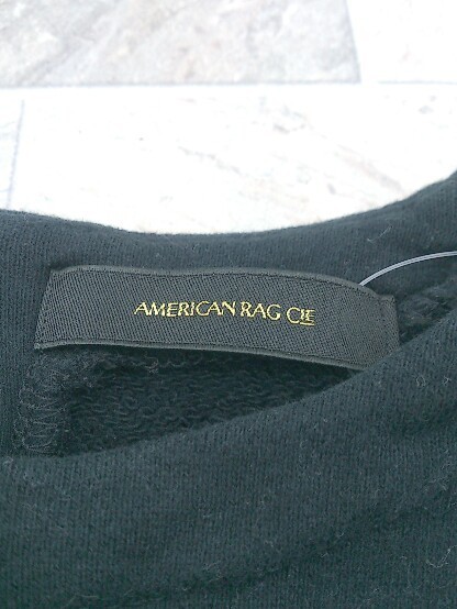 * AMERICAN RAG CIE American Rag Cie long sleeve T shirt cut and sewn F black lady's 