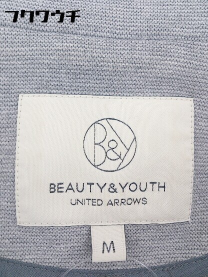 ◇ BEAUTY&YOUTH ビューティ&ユース UNITED ARROWS シングル 1B 長袖 ジャケット サイズM グレー レディース_画像4