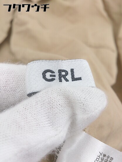 ◇ GRL グレイル ノースリーブ 総柄 膝下丈 ワンピース サイズM ベージュ レディース_画像4