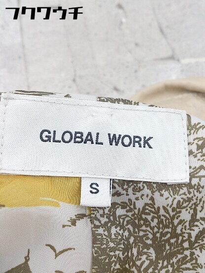 ■ ◎ GLOBAL WORK グローバル ワーク 長袖 トレンチ コート サイズS ベージュ レディース_画像4