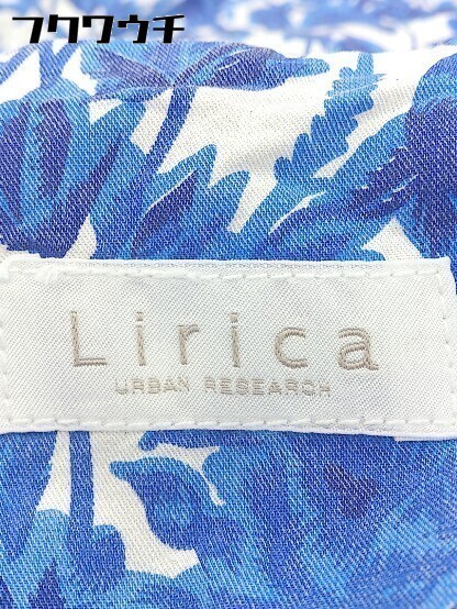 ◇ Lirica リリカ ノースリーブ ミニ ワンピース サイズFREE ブルー ホワイト レディース_画像4