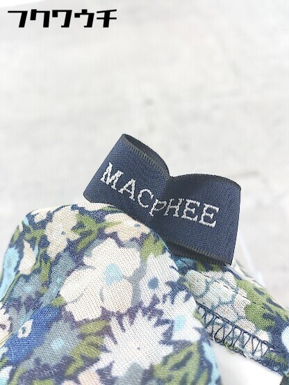 ◇ MACPHEE マカフィー 花柄 ノースリーブ ミニ ワンピース サイズ38 マルチ レディース_画像4