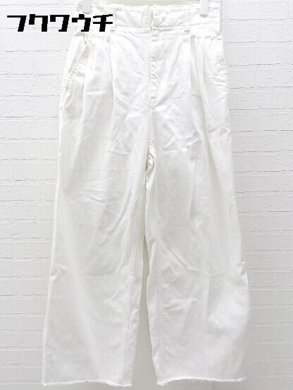 ◇ FRAMeWORK フレームワーク カットオフ リボン パンツ 36サイズ ホワイト レディース_画像2