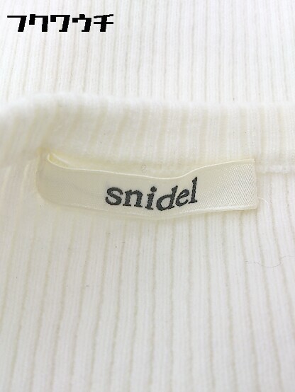 ◇ snidel スナイデル オフショル 長袖 セーター F アイボリー * 1002799048408_画像4