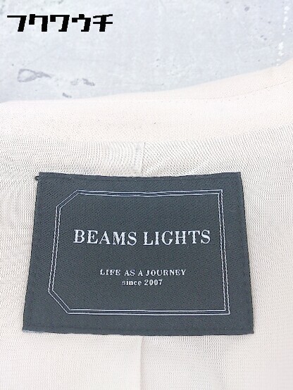 ◇ BEAMS LIGHTS ビームス ライツ 1B シングル 長袖 テーラード ジャケット 38 ベージュ * 1002800113385_画像5