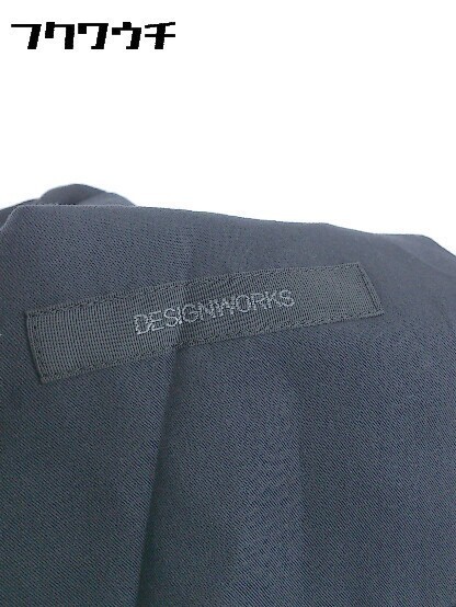 ◇ DESIGNWORKS デザインワークス ロールアップ リネン混 パンツ サイズ4 ブラック レディース_画像4