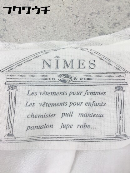 * NIMES Nimes футболка с длинным рукавом cut and sewn белый * 1002799134040