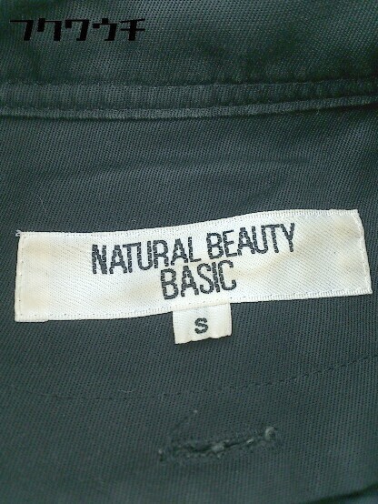 ■ NATURAL BEAUTY BASIC ナチュラルビューティーベーシック 長袖 トレンチ コート S ブラック * 1002799426961_画像7