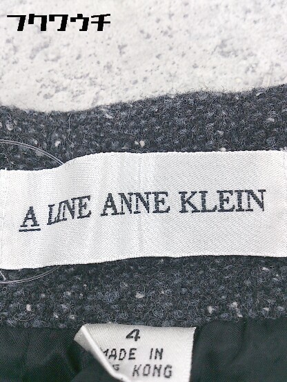 ◇ a line anne klein アンクライン シルク混 ロールアップ スラックス パンツ 4 グレー * 1002799944458_画像9