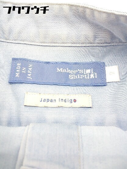 ◇ Maker's Shirt 鎌倉 バンドカラー 長袖 シャツ 9 ライトブルー * 1002800180530_画像4