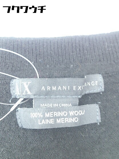 ◇ ARMANI EXCHANGE アルマーニエクスチェンジ 長袖 Vネック セーター S/P ブラック * 1002800233861_画像5