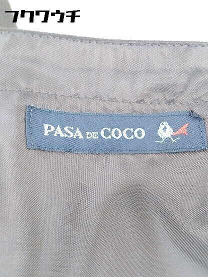 ◇ PASA DE COCO パサ デ ココ 膝丈 フレア スカート 36 ブラウン * 1002799450706_画像4
