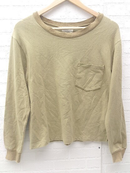 * BEAUTY&YOUTH UNITED ARROWS view ti and Youth long sleeve T shirt cut and sewn brown group * 1002798869998