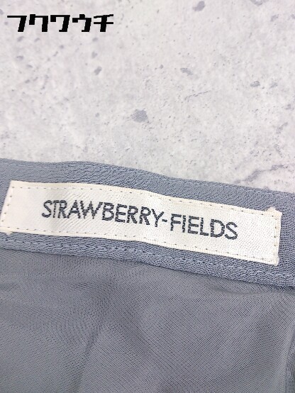 ◇ STRAWBERRY-FIELDS ストロベリーフィールズ ストーン 膝下丈 フレア スカート グレー * 1002799965989_画像4