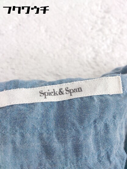 ◇ Spick&Span スピック＆スパン シワ加工 長袖 シャツ カットソー ブル－ レディースの画像4