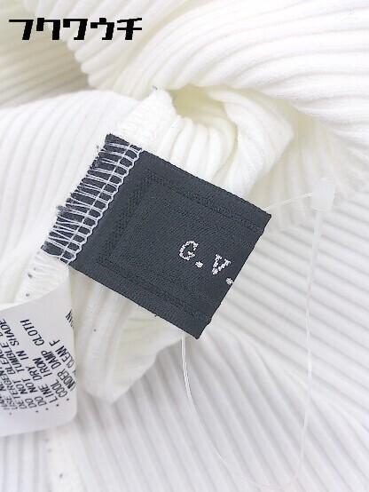 ◇ G.V.G.V. ジーヴィジーヴィ ロゴ 刺繍 長袖 カットソー サイズXS ホワイト レディース_画像5