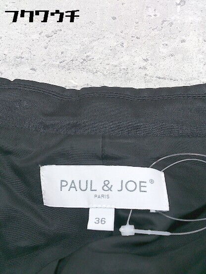 ◇ PAUL & JOE ポール＆ジョー 1B シングル 長袖 テーラード ジャケット 36サイズ ブラック レディース_画像4