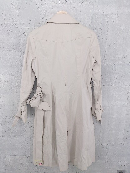 * KLEIN PLUS clamp ryus long sleeve trench coat 40 beige lady's 