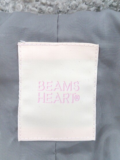 ■ BEAMS HEART ビームス ハート 中綿 ジップアップ ジャケット ブラウン レディース_画像4