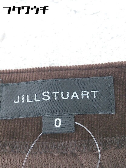 ◇ JILLSTUART ジル スチュアート コーデュロイ 膝丈 タイト スカート 0 ブラウン * 1002799866545_画像4