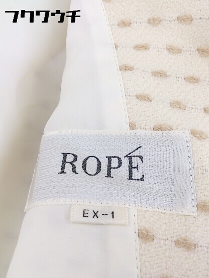 ◇ ROPE ロペ 膝下丈 スカート スーツ 上下 EX-1 アイボリー ベージュ * 1002799614146_画像4