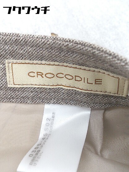 * CROCODILE crocodile cropped pants 7 minute height pants M beige group * 1002799872980
