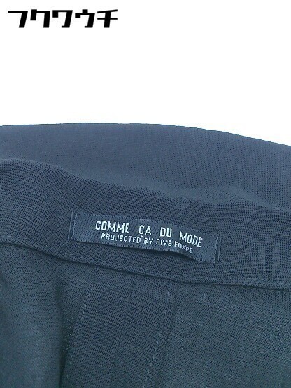 ◇ COMME CA DU MODE コムサデモード ミニ スカート スーツ セットアップ 上下 サイズM ブラック レディース_画像6