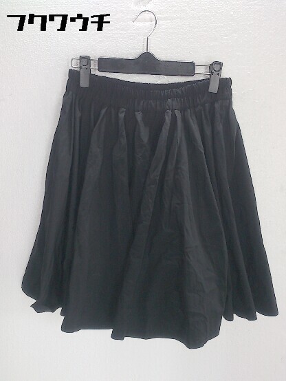 ◇ MUSE de Deuxieme classe ウエストゴム ミニ フレア スカート サイズ36 ブラック レディースの画像1