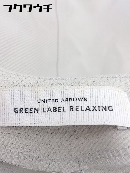 ◇ green label relaxing グリーンレーベル UNITED ARROWS Vネック 長袖 膝丈 ワンピース グレー レディース_画像4