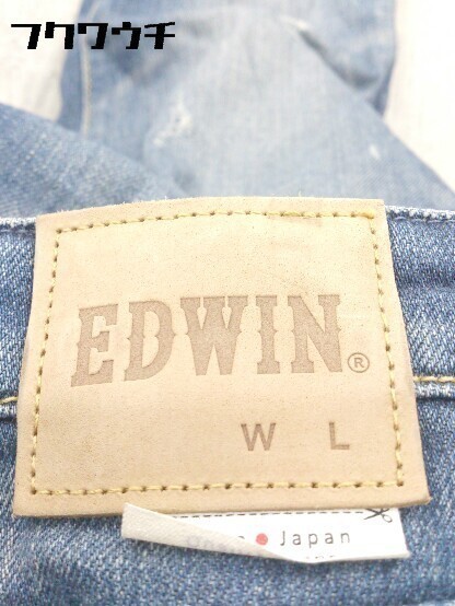 ◇ EDWIN エドウィン ダメージ加工 ジーンズ デニム パンツ サイズ27 インディゴ レディース_画像4