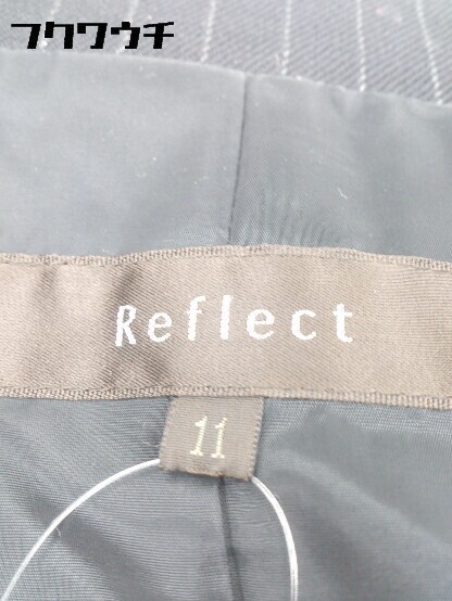 * Reflect Reflect полоса одиночный 1B длинный рукав tailored jacket размер 11 черный серый женский 