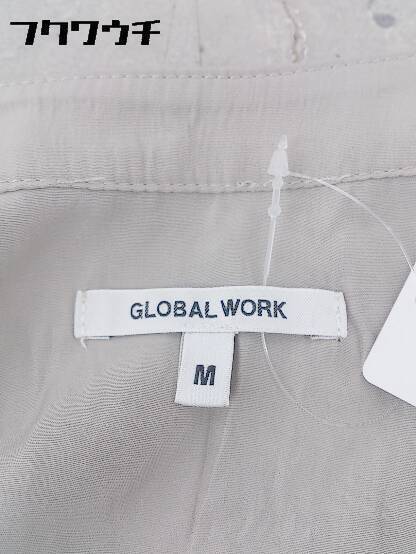 ◇ GLOBAL WORK グローバルワーク 半袖 膝丈 ワンピース サイズM グレー レディース_画像4