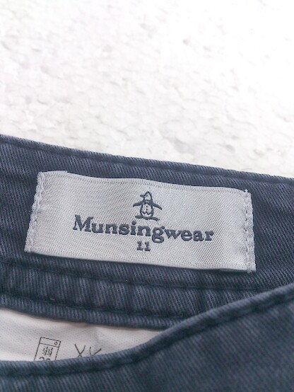 ◇ Munsingwear マンシングウェア コットン パンツ サイズ11 ネイビー レディース_画像4