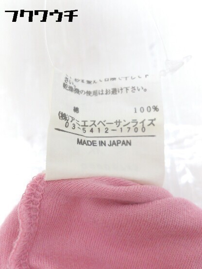 ◇ agnes b. アニエスベー 長袖 Tシャツ カットソー サイズ2 ピンク レッド レディース_画像6