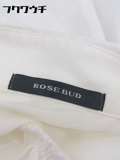 ◇ ROSE BUD ローズバッド ノースリーブ シャツ サイズFREE ホワイト レディース_画像4